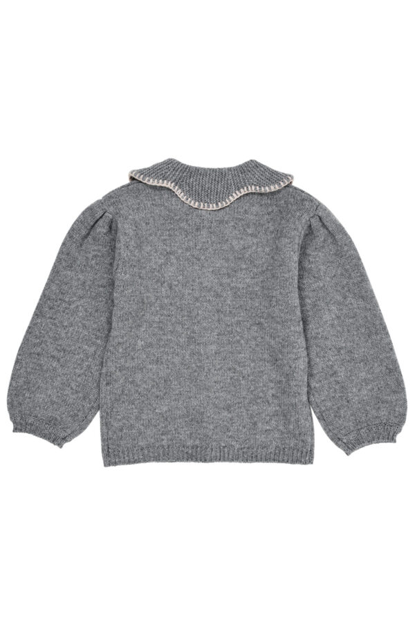 Cashmere Cardigan with Collar - Image 2