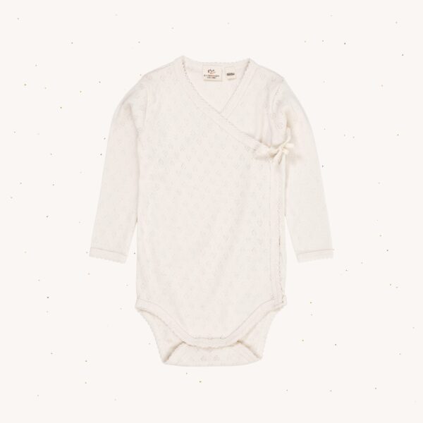 Pointelle Heart Crossover Body LS
