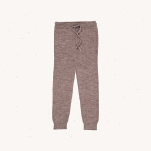 Merino Classic Rib Leggings with Drawstrings