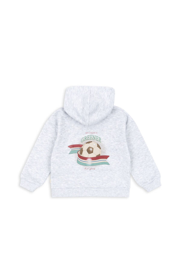 Lou OCS Hoodie, Off White Melange - Konges Slojd - Image 3