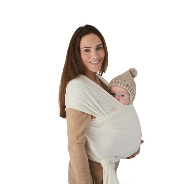 Mushie Baby Carrier Wrap Ivory