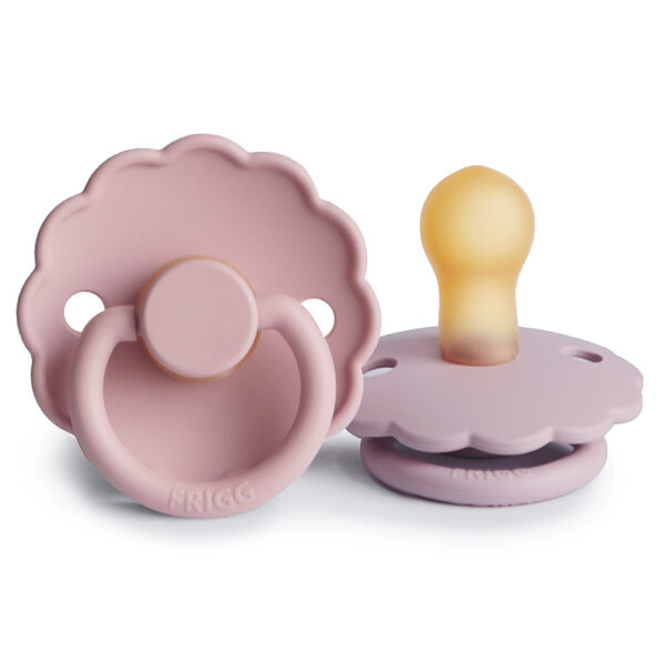 FRIGG Daisy Latex 2-Pack Pacifier Baby Pink/Soft Lilac - Image 2