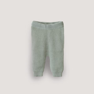 Mushie Chunky Knit Pants - Light Mint