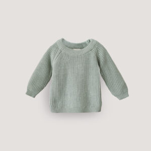 Mushie Chunky Knit Sweater - Light Mint
