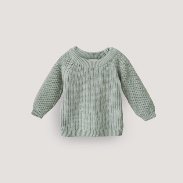Mushie Chunky Knit Sweater - Light Mint
