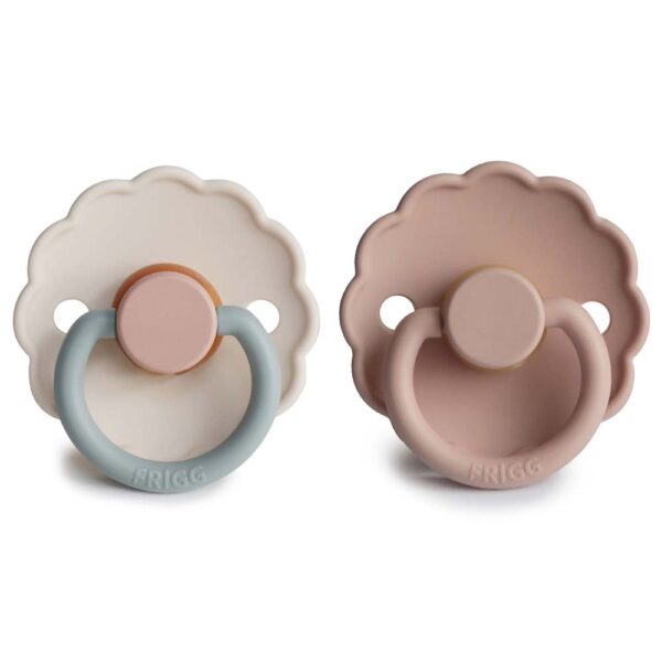 FRIGG Daisy Latex 2-Pack Pacifier Blush/Cotton Candy