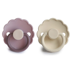 FRIGG Daisy Silicone 2-Pack Pacifier Lavender Haze/Cream