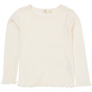 Summer Pointelle LS T-Shirt, Cream - Copenhagen Colors