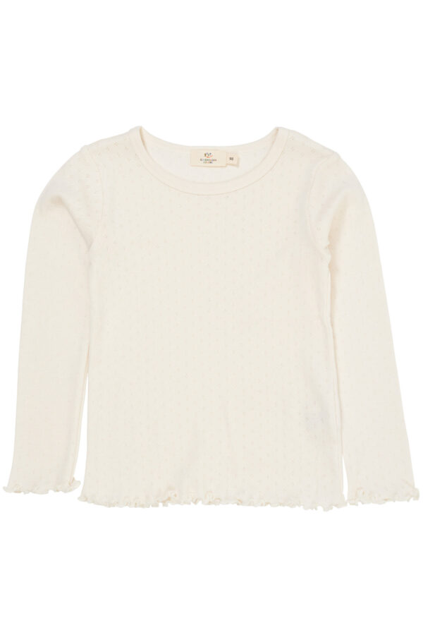 Summer Pointelle LS T-Shirt, Cream - Copenhagen Colors