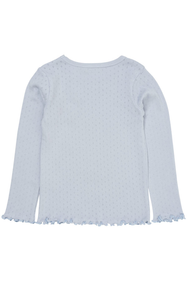 Summer Pointelle LS T-Shirt, Dusty Blue – Copenhagen Colors - Image 2