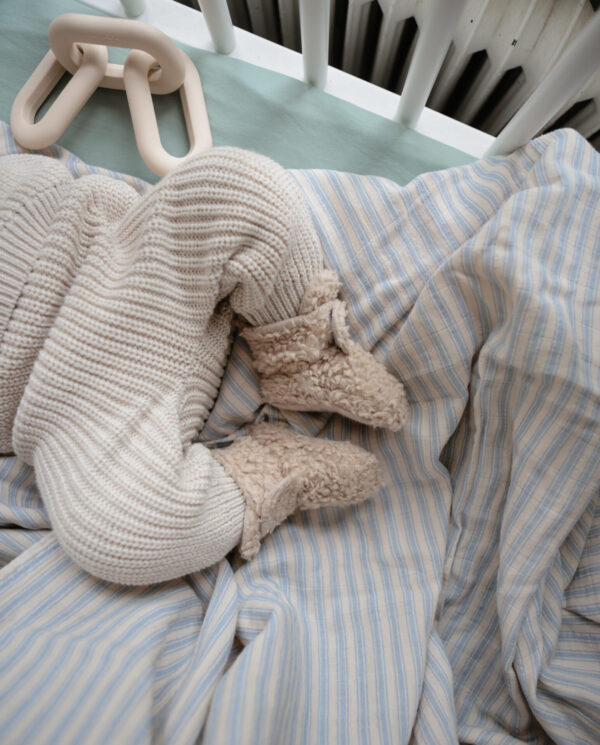 Mushie Baby Pullover Chunky Knit Beige - Image 7