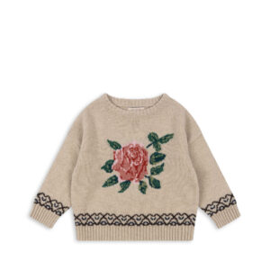 Carola floral wool sweater