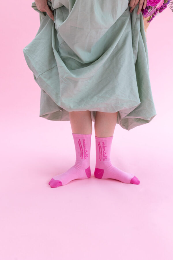 Stylisch Pink Cotton Socks Mademoiselle - Image 5