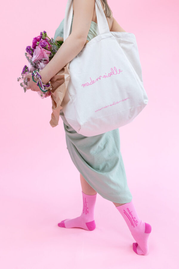 Stylisch Pink Cotton Socks Mademoiselle - Image 4