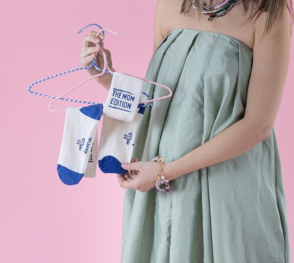 The Mom Edition Socks | Cream Cotton Socks
