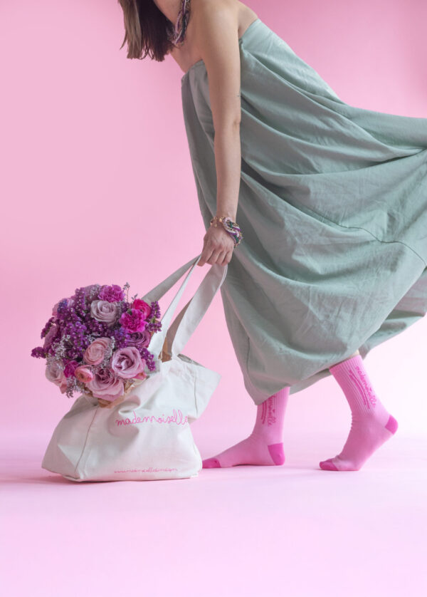 Stylisch Pink Cotton Socks Mademoiselle - Image 3