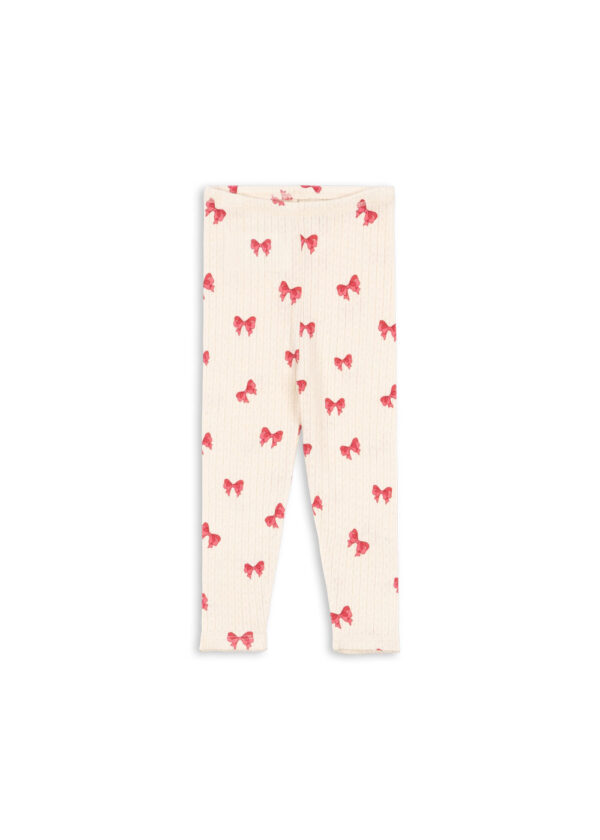 Minnie Pants Pointelle Rosia Bow - Konges Slojd