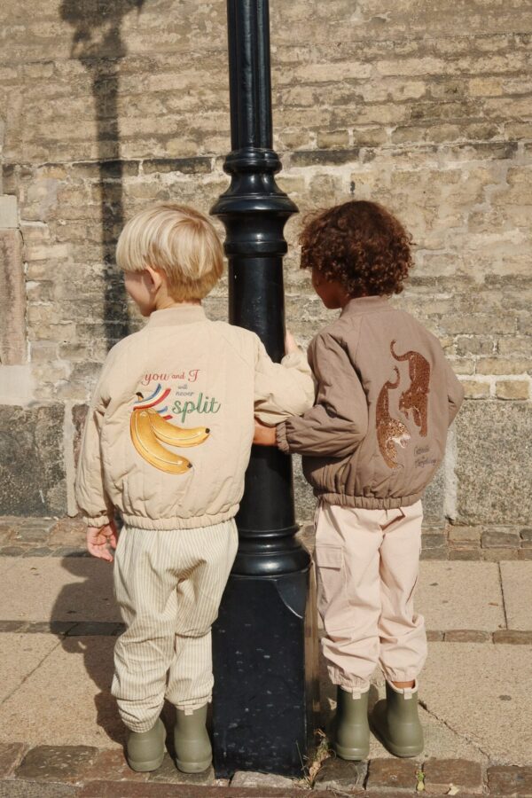 Juno Bomber Jacket, Walnut Leopard - Konges Slojd - Image 3