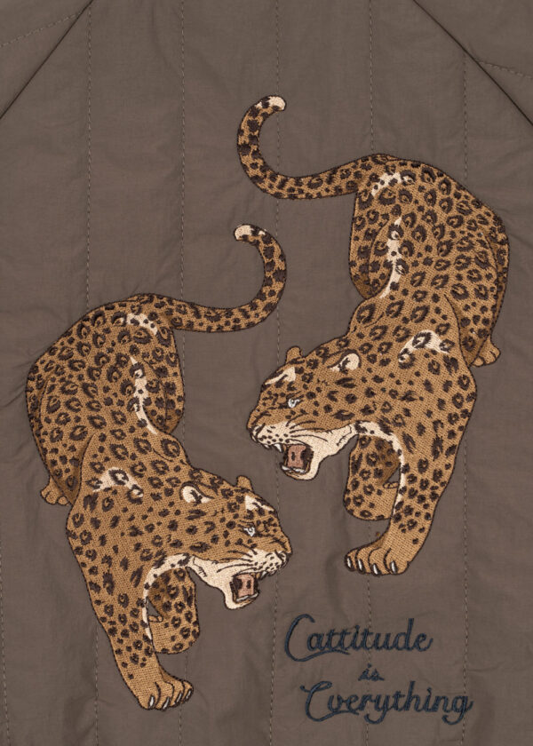 Juno Bomber Jacket, Walnut Leopard - Konges Slojd - Image 7