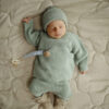 Mushie Chunky Knit Beanie - Light Mint - Image 3