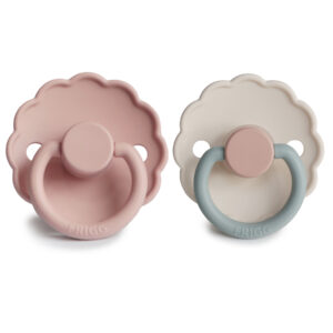 FRIGG Daisy Silicone 2-Pack Pacifier Blush/Cotton Candy - Size 1