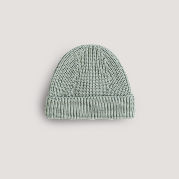 Mushie Chunky Knit Beanie - Light Mint