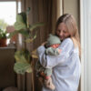 Mushie Chunky Knit Beanie - Light Mint - Image 6