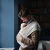 Mushie Baby Carrier Wrap Ivory - Image 8