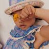 Sun Hat Lajik Blue and Yellow Capri Cove - Image 3