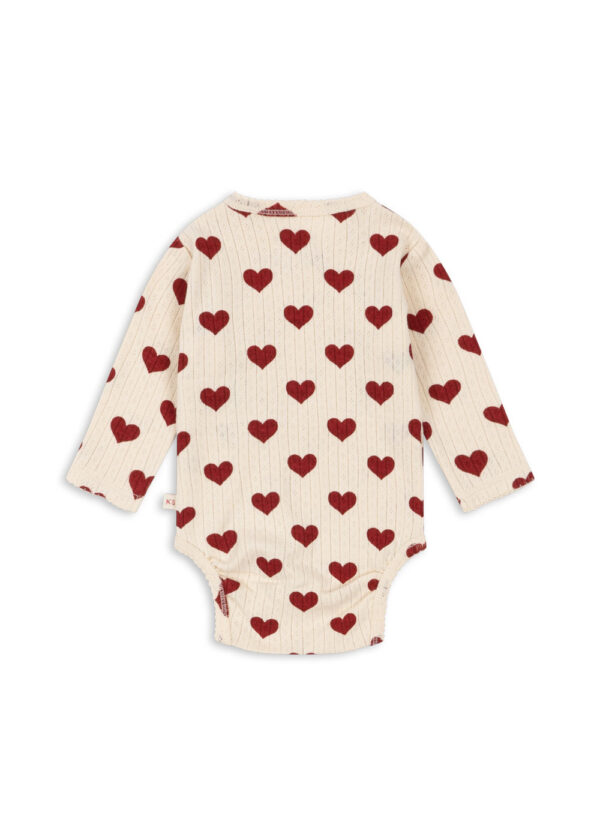 Minnie Newborn Body GOTS Red Hearts - Konges Slojd - Image 2
