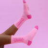 Stylisch Pink Cotton Socks Mademoiselle