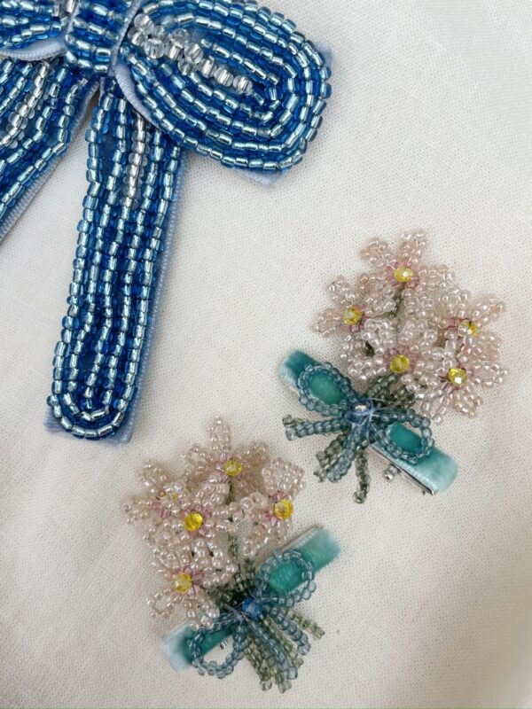 Celebration Pearl Bow Hair Clip - Konges Slojd - Image 4