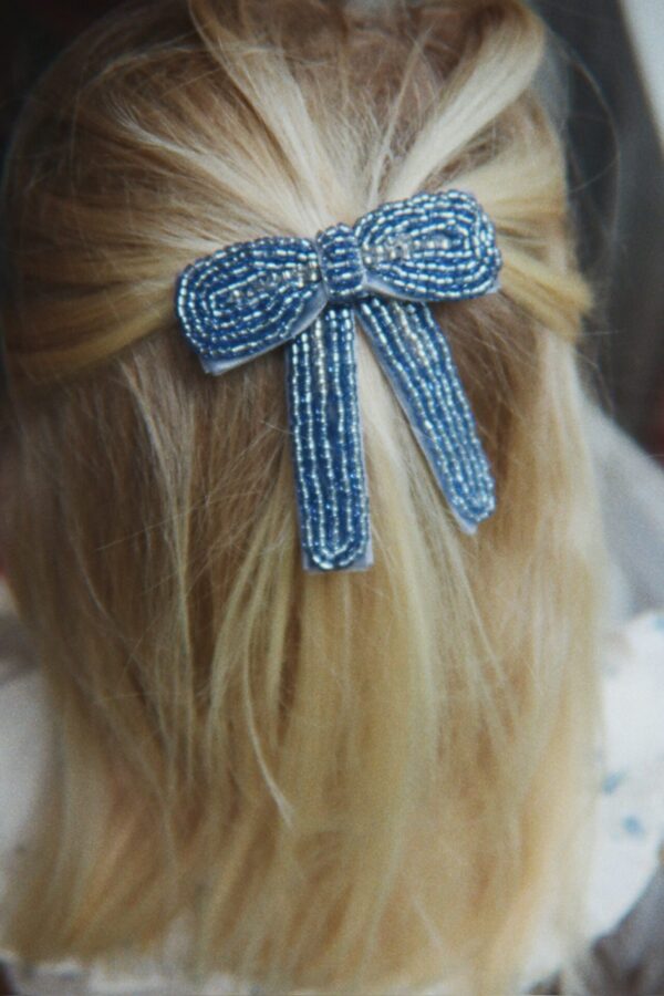 Celebration Pearl Bow Hair Clip - Konges Slojd - Image 2