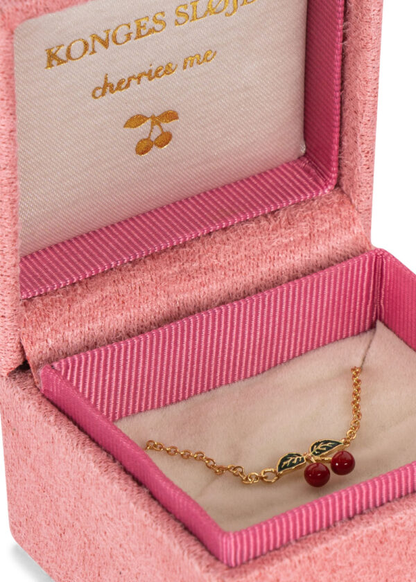 24K Gold Plating Cherry Necklace - Konges Slojd - Image 6