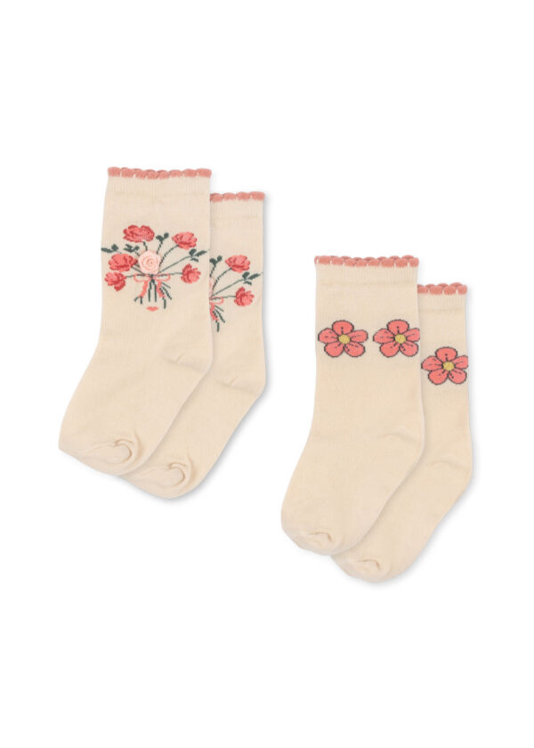 2 Pack Rose Baby & Kids Socks - Konges Slojd