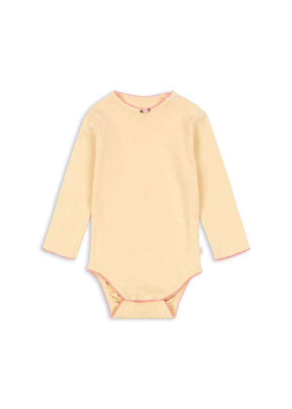 Organic Cotton Baby Minnie Body with Rose Detail - Konges Slojd