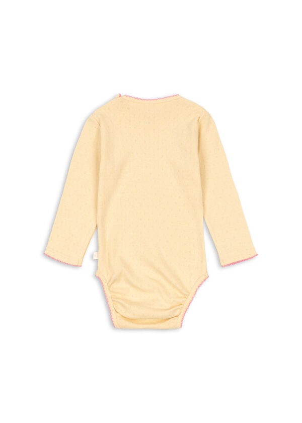 Organic Cotton Baby Minnie Body with Rose Detail - Konges Slojd - Image 3