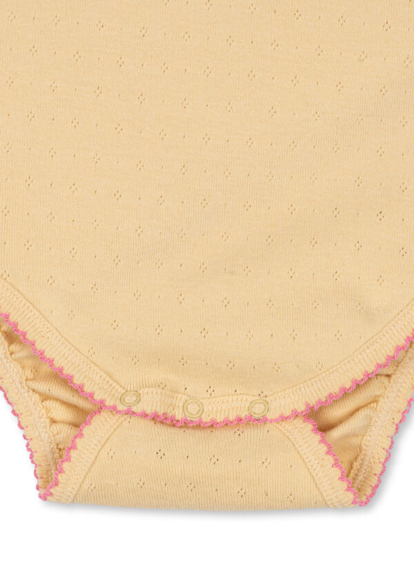 Organic Cotton Baby Minnie Body with Rose Detail - Konges Slojd - Image 6