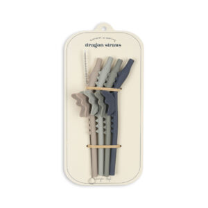 4-Pack Silicone Dragon Straws – Konges Sløjd