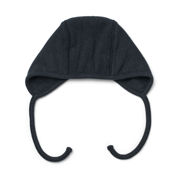 Baby Bonnet Marcela Hat, Dark Grey Melange - Liewood - Image 2