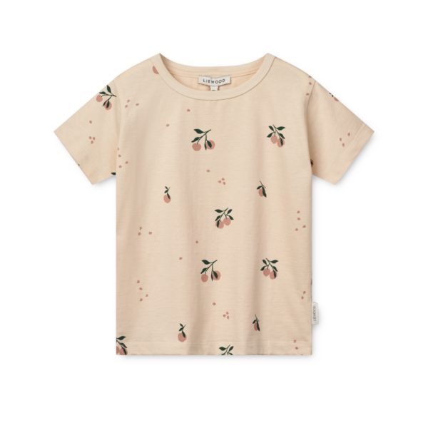Apia Printed T-shirt - Liewood, Peach/ Sea shell