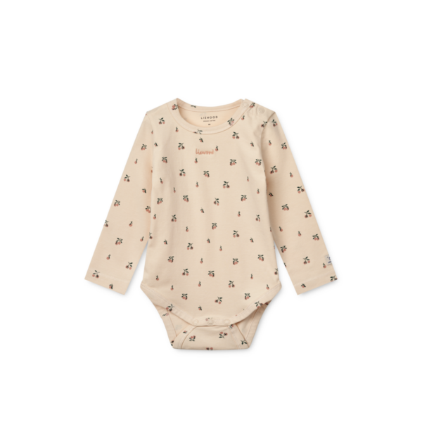 Yanni Baby Bodystocking, Peach Mini / Sea Shell - Liewood