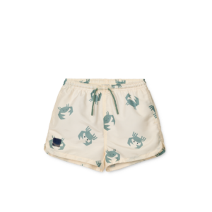 Aiden Printed Board Swim Shorts, Crab - Liewood