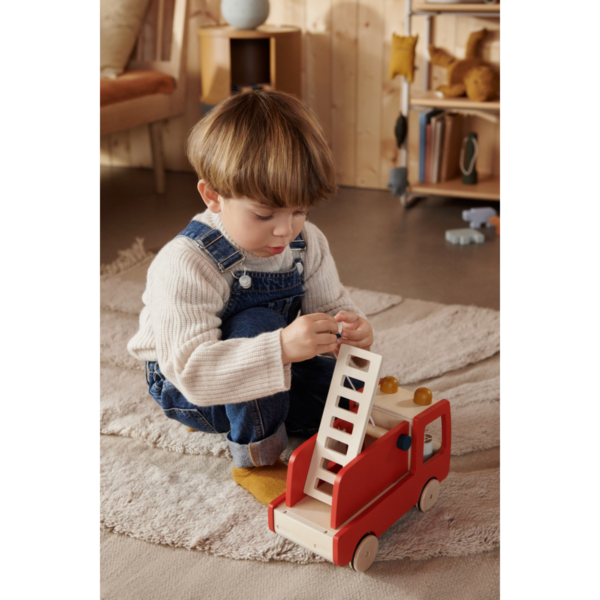 Eigil Fire Truck - Liewood | Wooden Toy - Image 2