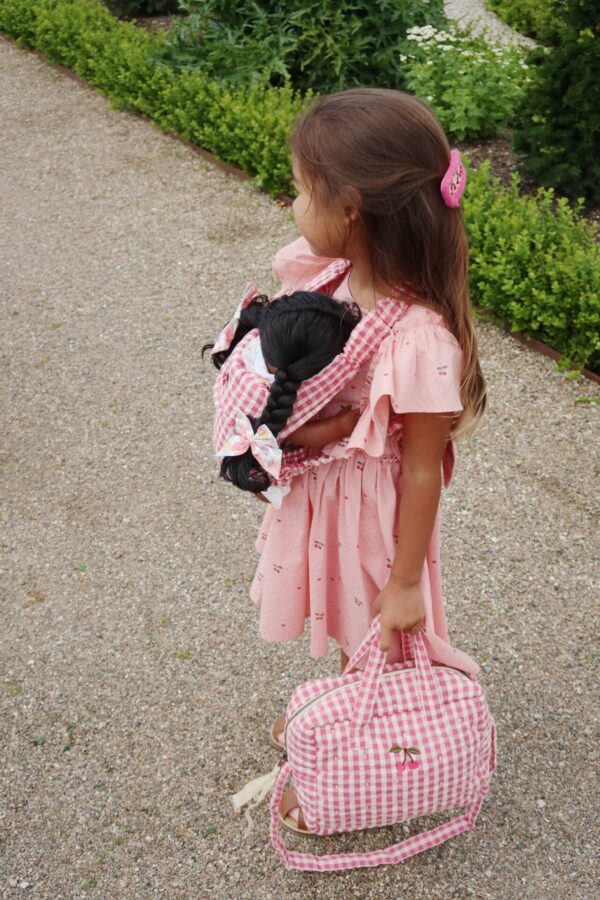 Doll Carrier, Bubblegum Check - Konges Slojd - Image 4