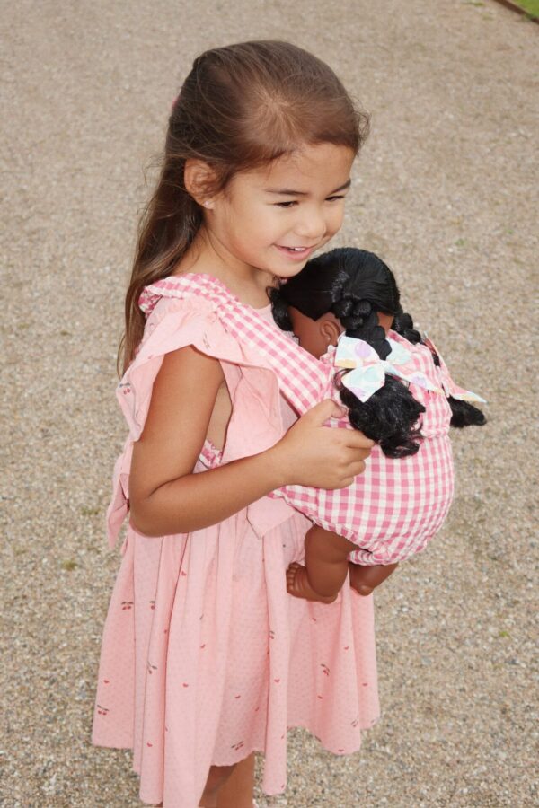Doll Carrier, Bubblegum Check - Konges Slojd - Image 2