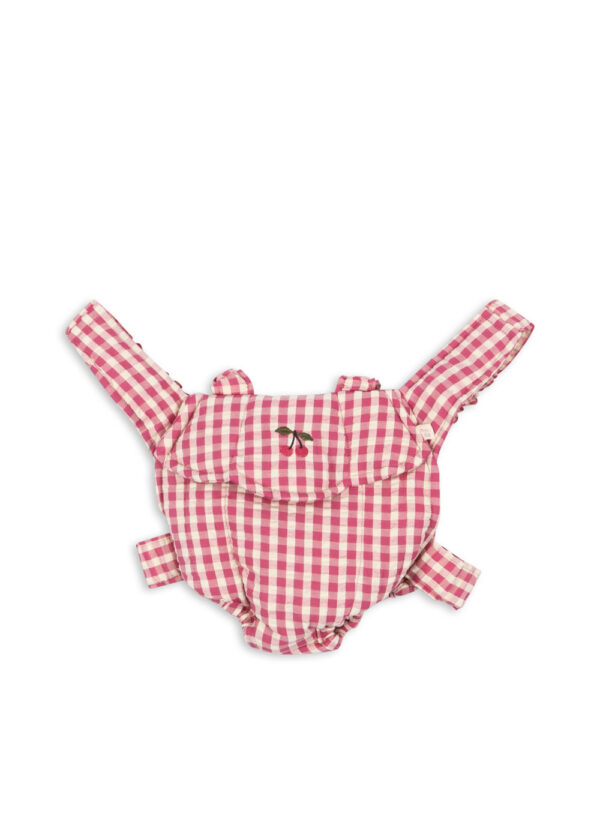 Doll Carrier, Bubblegum Check - Konges Slojd