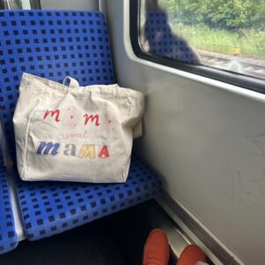 Mama Sweet Mama cotton totebag | printed cream tote