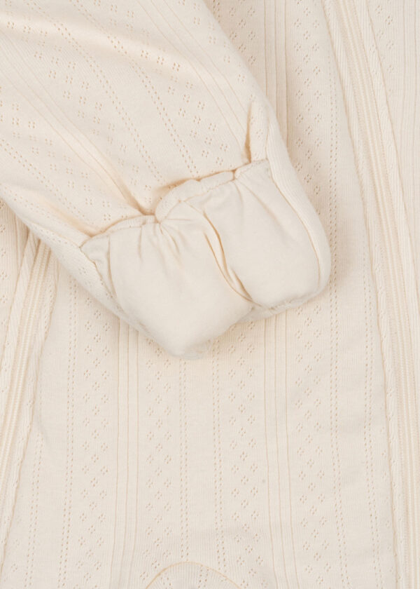 Minna padded onesie - Konges Slojd, antique white - Image 3