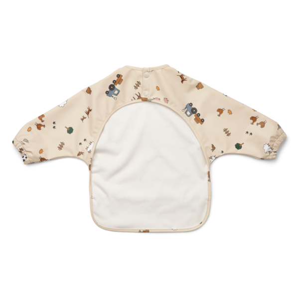 Long Sleeve Bib - Merle Cape Bib Farm/Sandy | Liewood - Image 2